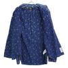 RRL Indigo Musical Note Pattern Cat Eye Button Long Sleeve Shirt Tops M NavyUsed