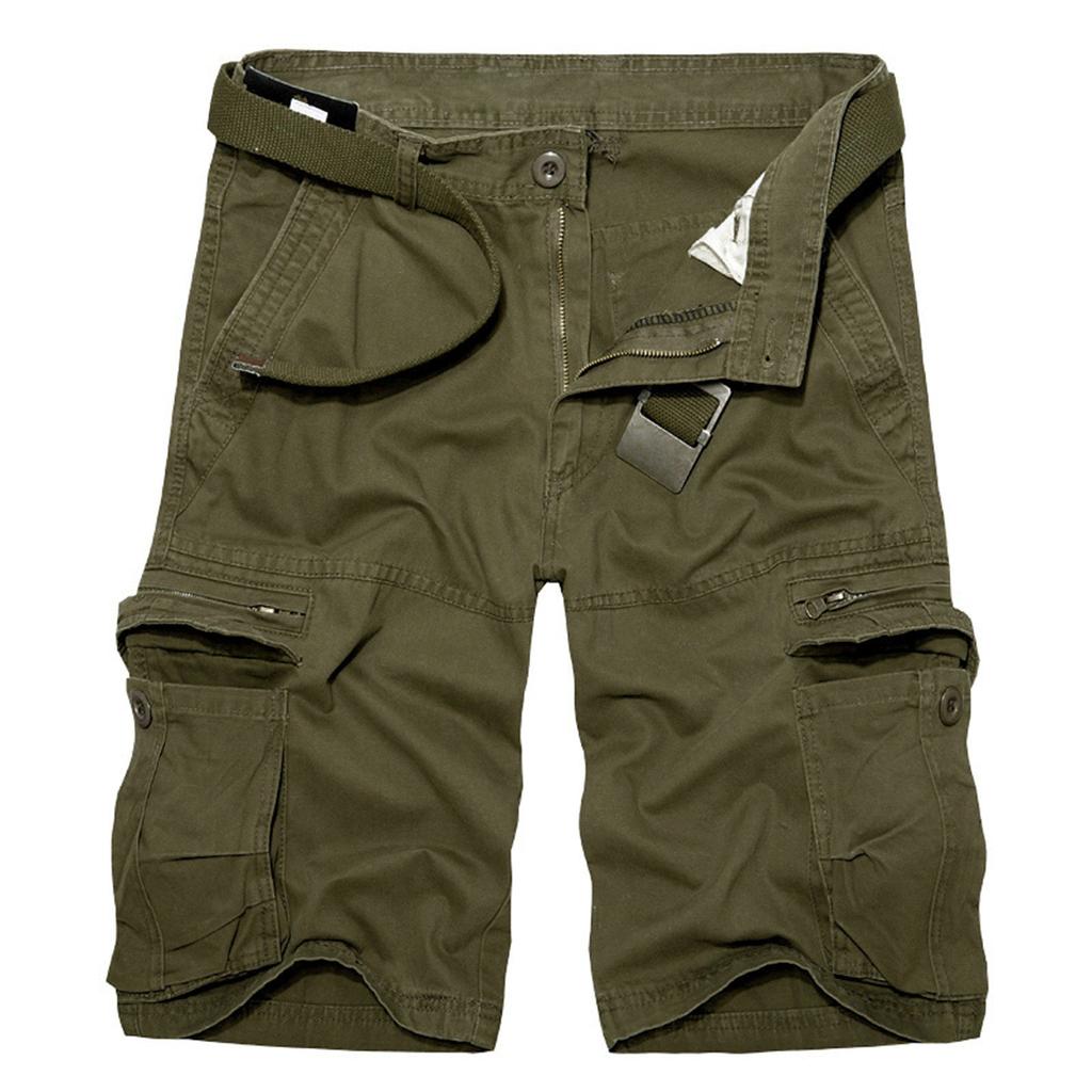 Herren Arbeitsshorts, Herren Mehrschlitz-Taschenhosen, Herren Arbeitshosen ohne Gürtel