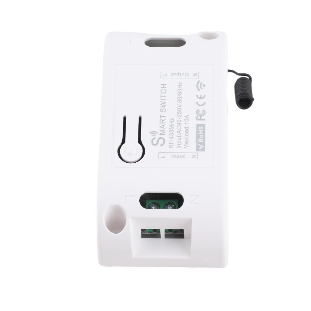 Smart Switch Controller 433Mhz RF Smart Switch WIFI 10A WIFI Smart Switch AC90‑250V 1 CH Remote Control Timer Fans