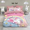 Pink Unicorn Duvet Cover pillowcase Bedroom Decoration Children Gift adult Single Double bed Large SizeZip Duvet Cover