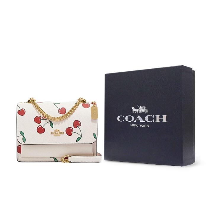 New COACH Klare Cow Leather Shoulder Bag Crossbody Bag Small Size Women's White CE656-IMCAH