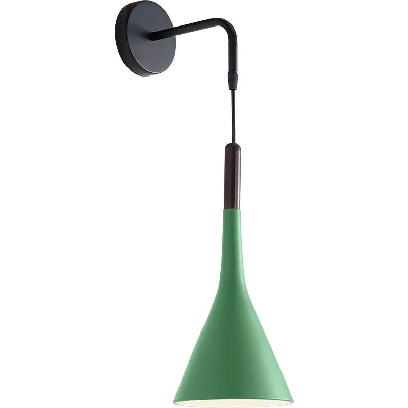Aluminum Art Bedside Wall Lamp Bedroom Wall Light Sconce for Kitchen Restaurant Modern Wall Lamp Nordic Macaroon Sconces