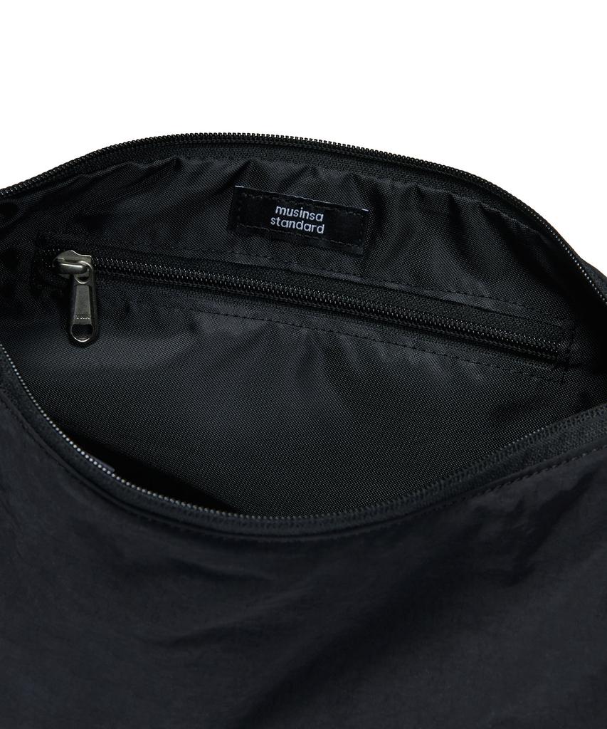 Musinsa Standard Crinkle Mini Hobo Crossbody Bag [Black]