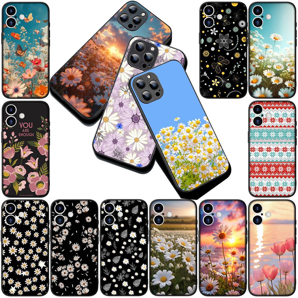 Fresh Little Daisy Flower Silicone Phone Cover for Xiaomi Poco C75 C65 C71 C85 X7 X6 M7 F7 F8 Ultra F6 Pro Soft Case