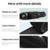 Car Seat Fan Front Rear Seat Headrest Cooling Air Fan Refrigeration 3 Speed With Independent Switch Car Interior Decor Fan