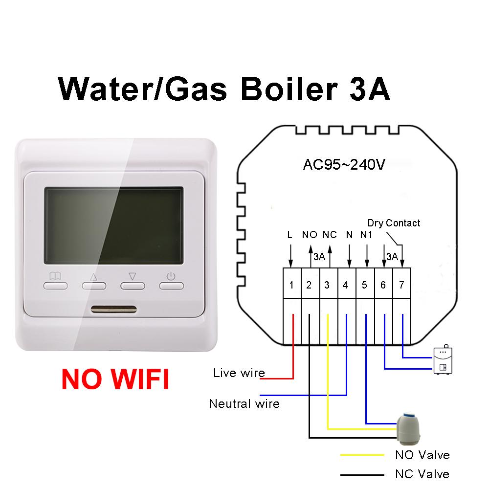 220V LCD Programmable Electric Digital Floor Heating Room Air Thermostat Warm Floor Controller( 1PC) Termostato calefaccion smart thermostats for home
