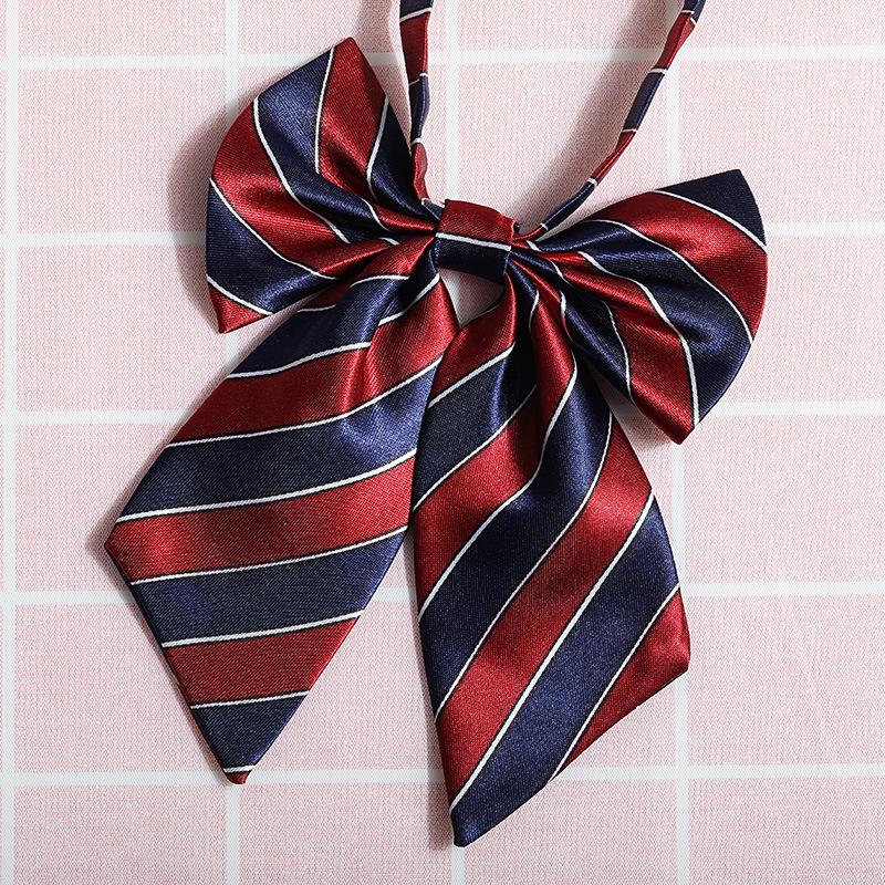 Jk Japanese Plaid Korean Version Of Collar Flower Graduate Female Collar Flower College Wind Streamer Jk Bow Shirt Accessories Sailor Suit