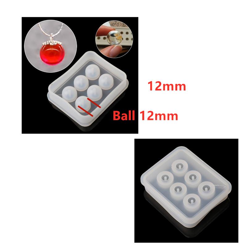 

20mm 25mm 3D Small Round Ball Silicone Molds Epoxy Resin Mold DIY Craft Keychain Bracelet Mold Handmade Jewelry Making Tool