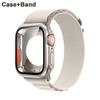 Cinturino in nylon + custodia per Apple Watch Custodia 44mm 45mm 41mm 40mm Copertura in vetro temperato Cambia in Ultra per iWatch Serie 8 7 SE 6 5 3