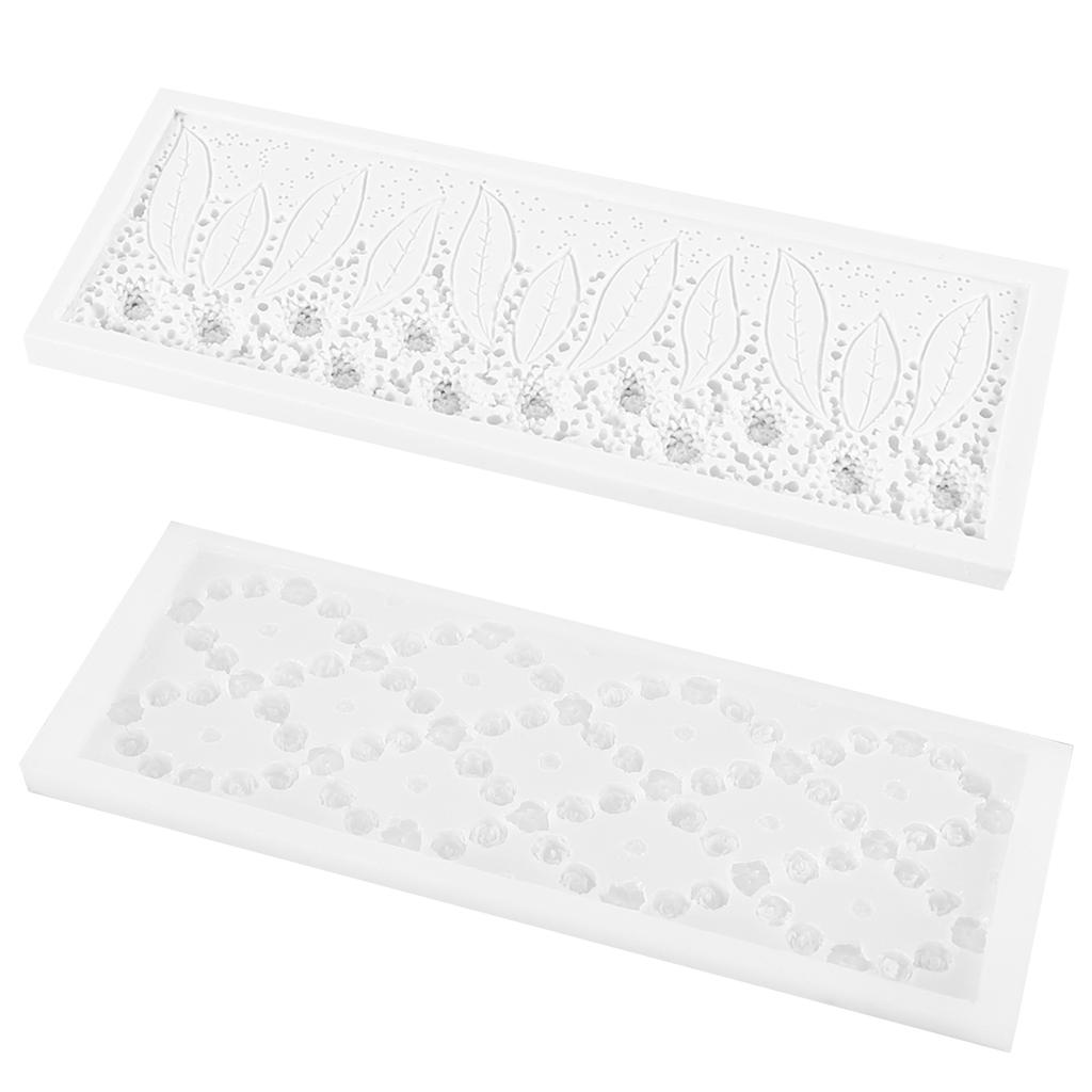 Little Rose & Leaves Mold Lace Fondant Silicone Mold Food-grade Material