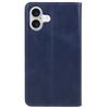 For iPhone 17 Case Strong Magnetic PU Leather Phone Cover Calf Texture
