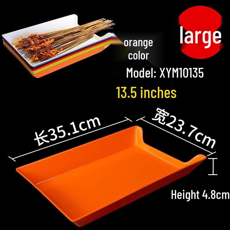 Rectangular Plastic Skewer Serving Tray