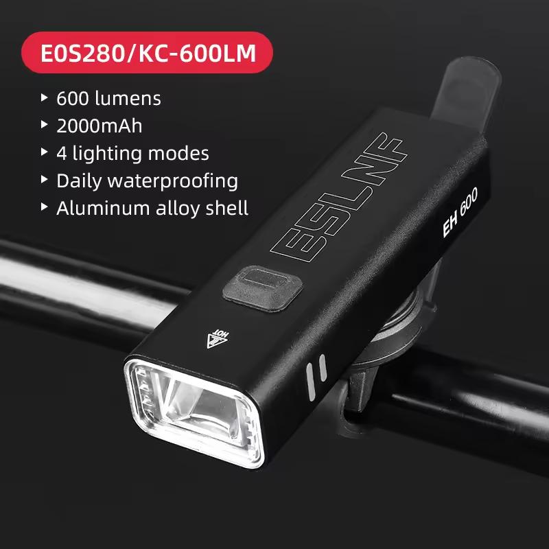 400LM 600LM 800LM Bicycle Light Type-C Charging LED Cycling Front Lamp Headlight Aluminum MTB Road Flashlight Bicycle Light