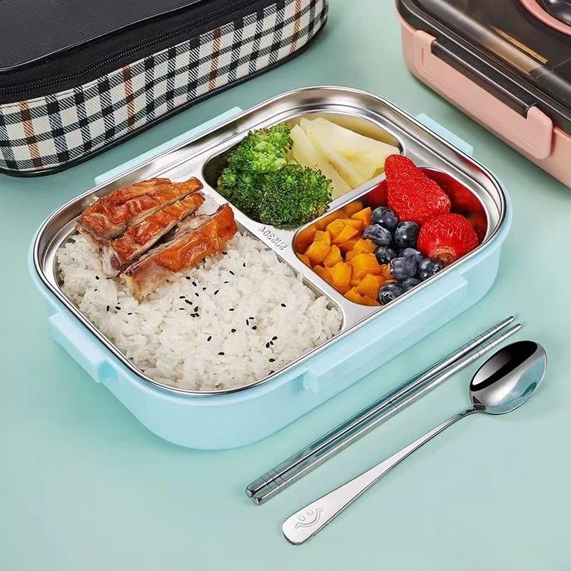 ZISIZ Divided 304 Stainless Steel Lunch Box