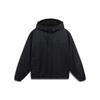 Li Ning Trench Coat Men's Black Jacquard All Over Print Black AFDT077-1
