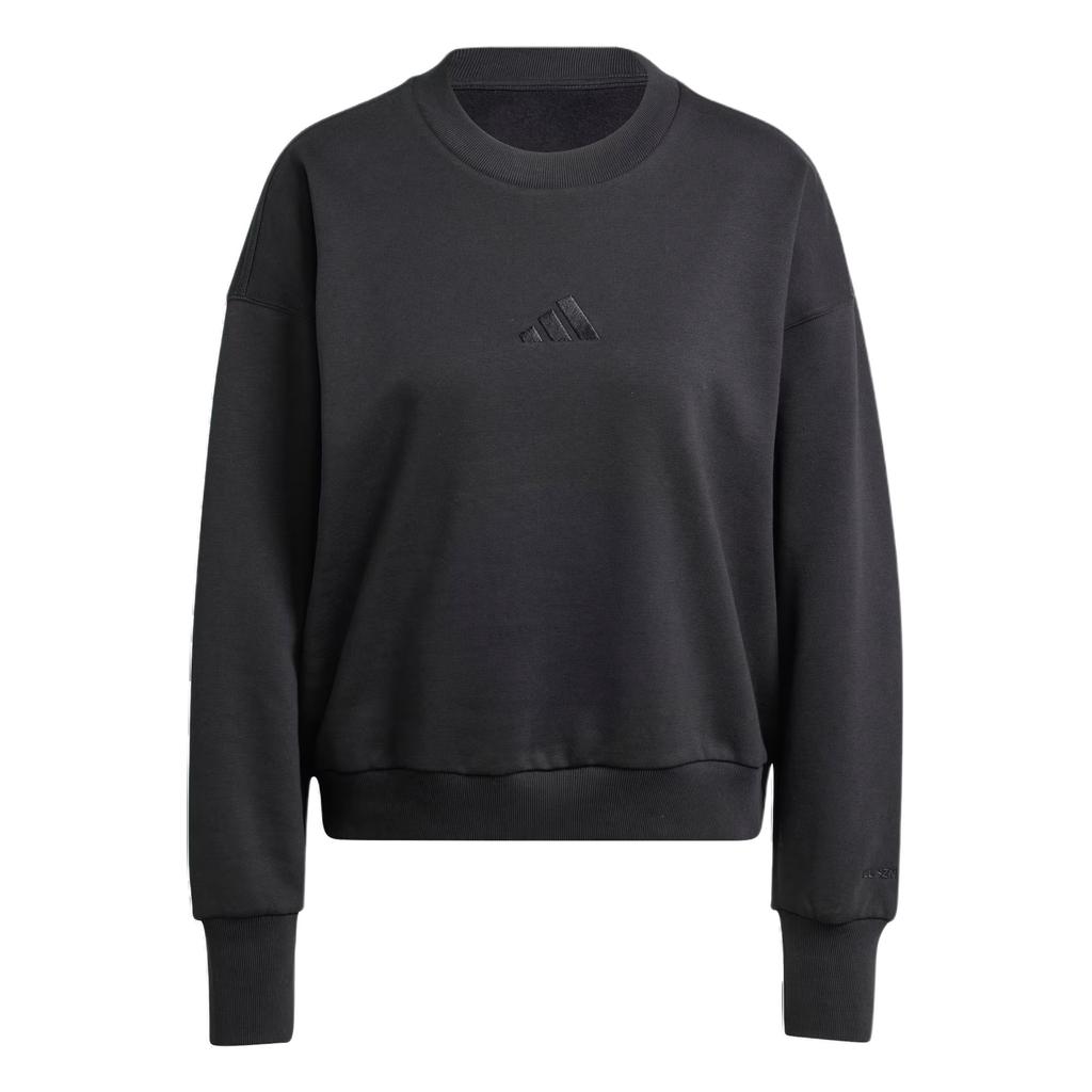 Adidas Sportswear All Season Logo Solid Color Outdoor Casual Sports Crew Neck Pullover Long Sleeve Sweatshirt Women Sweatshirt IX3812