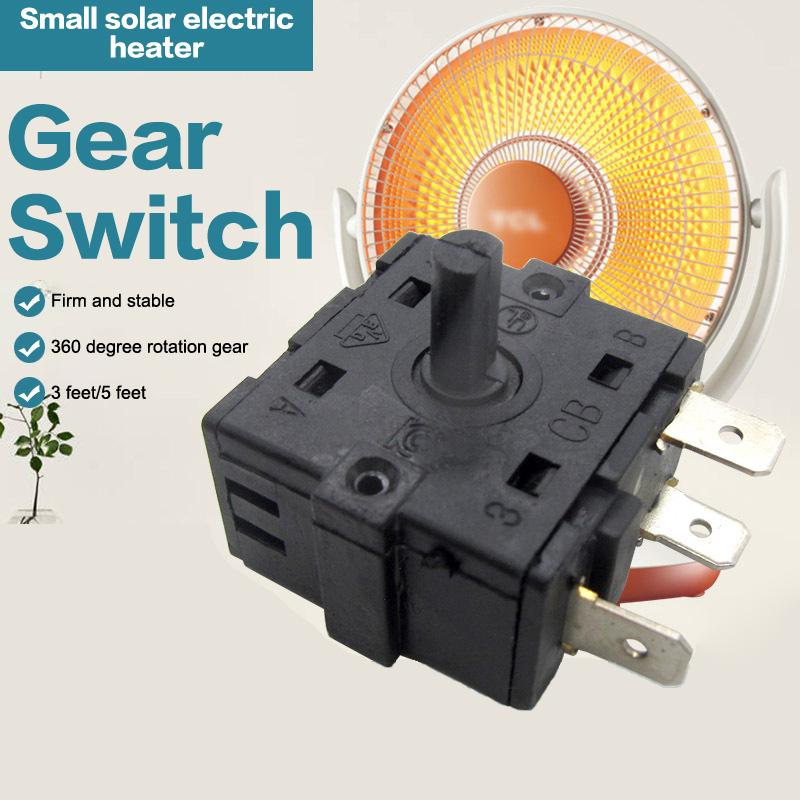 1Pcs Electric Room Heater Gear Position Switch Accessories 3 Pin 5Pin Rotary Switch Selector AC 250V 16A