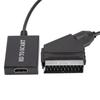1080P HDMI-compatible To SCART Video Audio Upscale Converter Adapter for HD TV DVD for Sky Box STB Plug and Play DC Cable