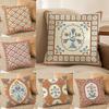 Retro Roman Pattern Cushion Cover Short Plush Doublesided Print Square Throw Pillow Covers Sofa Home Cushion Decor