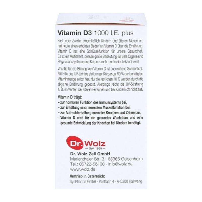 Dr. Bolts Vitamin D3+IE1000 Plus 60 Capsules
