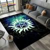 Tappeto Tappeto 3D SPN Supernatural Sign Dean Sam per Soggiorno Camera da Letto Casa Decorazione Divano, Tappeto Area Giochi Bambini Tappetino Antiscivolo