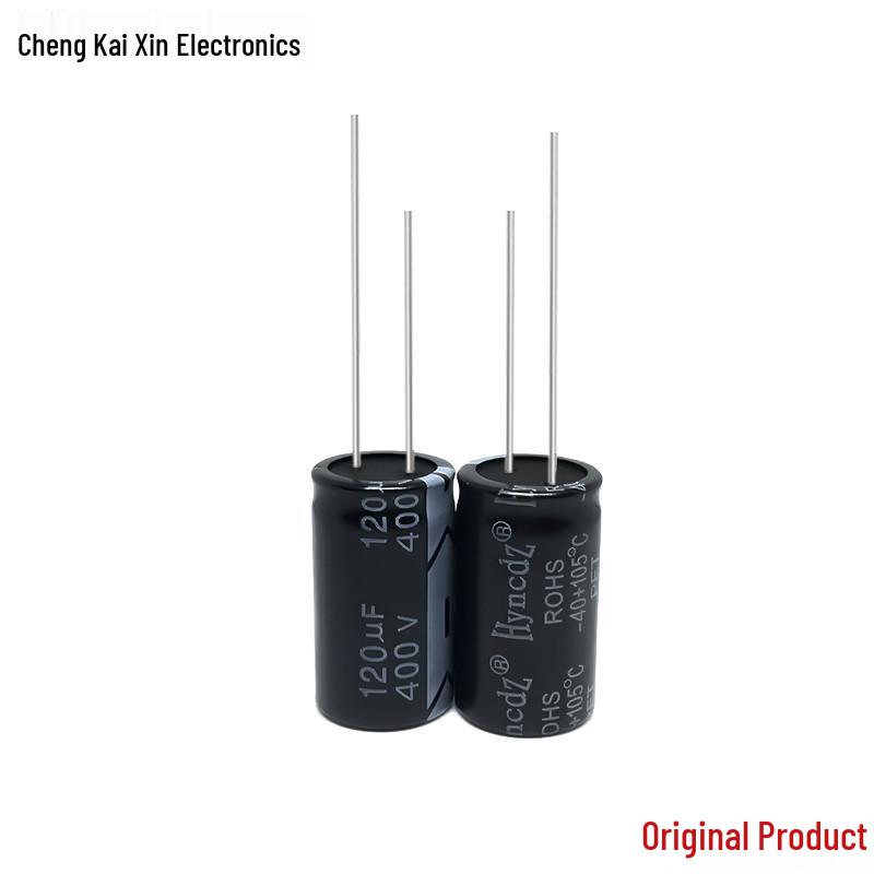 Original Genuine 400V 120µF Aluminum Electrolytic Capacitor, 18x30mm, Large Stock Available