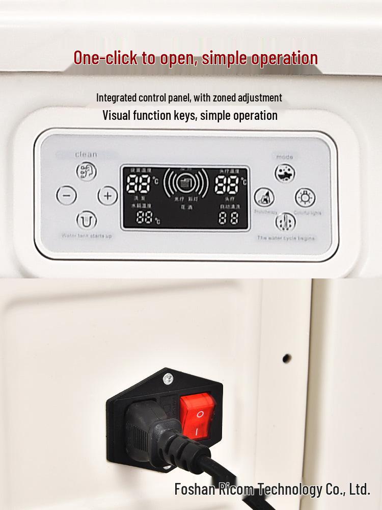CNC Constant Temperature Shampoo Basin with Integrated Storage Tank and Steaming Hair Care Device