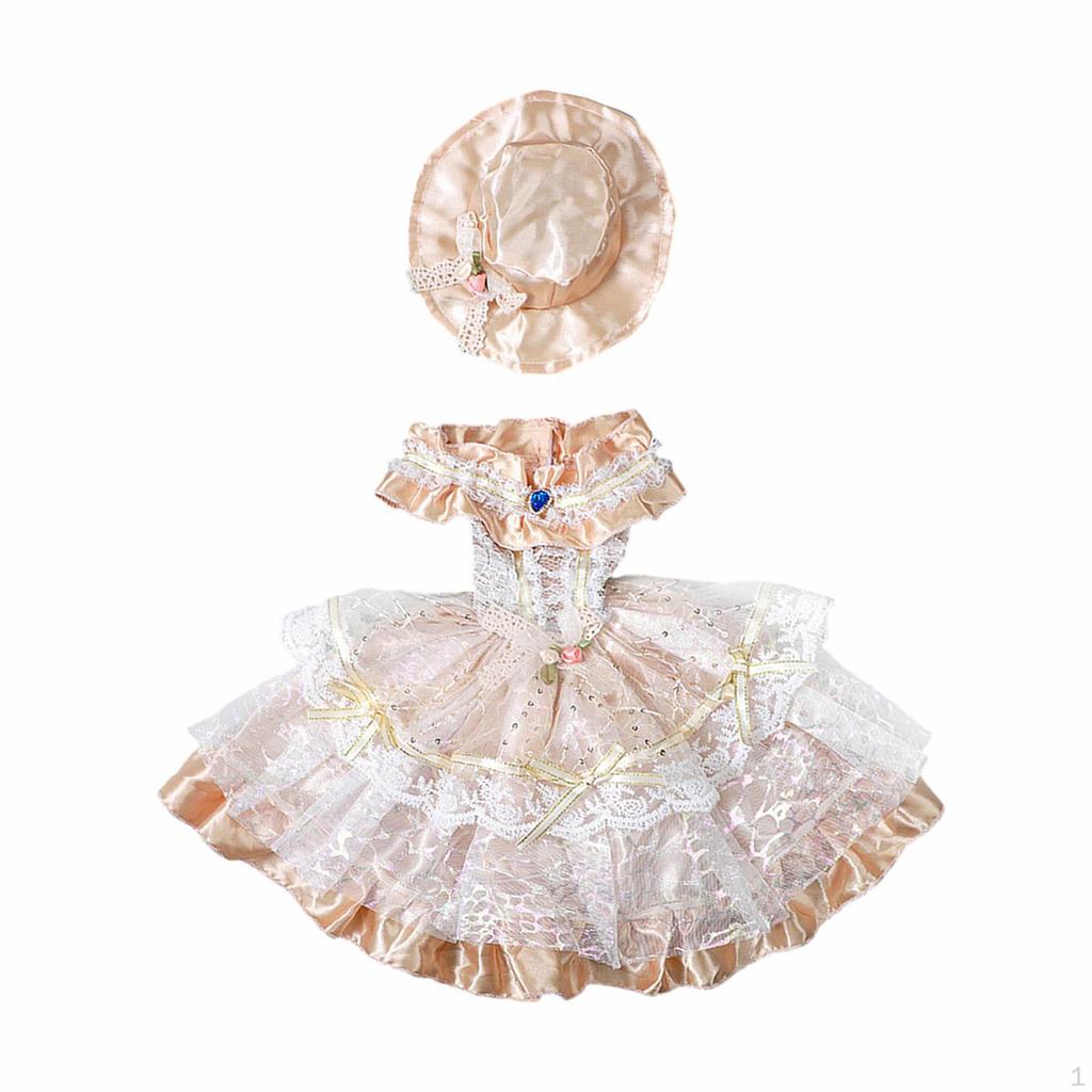 24in Doll Retro Style Dress Simulation Clothes 60cm Girl for 1/3 BJD