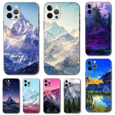Custodia per telefono Scena Invernale Montagna Innevata Per iPhone Samsung Galaxy Redmi Xiaomi Oppo OnePlus Note S A 7 8 9 10 11 12 13 14 20 21 22 23 53 54 Pro Ultra