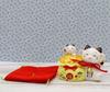 Yakushigama Maneki Neko (Treasure Bag, Parent and Child) Harmony (with Good Luck Sticker)