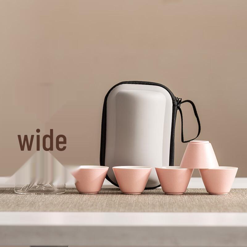 High-End Portable Anti-Scald Travel Tea Set with Glass Teapot