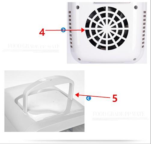 4L Mini-car Refrigerator / Car with A Small Refrigerator / Portable Low-power Milk Storage Dedicated Refrigerator Can Be Heated