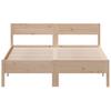 Vidaxl Bed Frame Without Mattress, 120X190 Cm, Solid Pine Wood