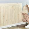10Pcs 35 * 35cm 3D Wood Grain Self-adhesive Waterproof Wall Sticker for Easy Decoration of Living Room  Kitchen Background Walls