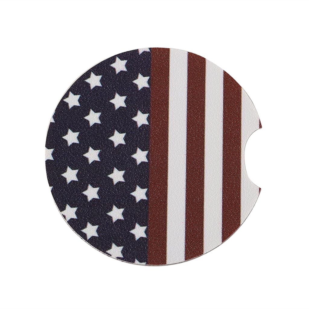 2PCS Car Cup Coasters Universal PU Leather Anti-Slip Heatproof Drink Pads Teacher Student Back to School Season Gift