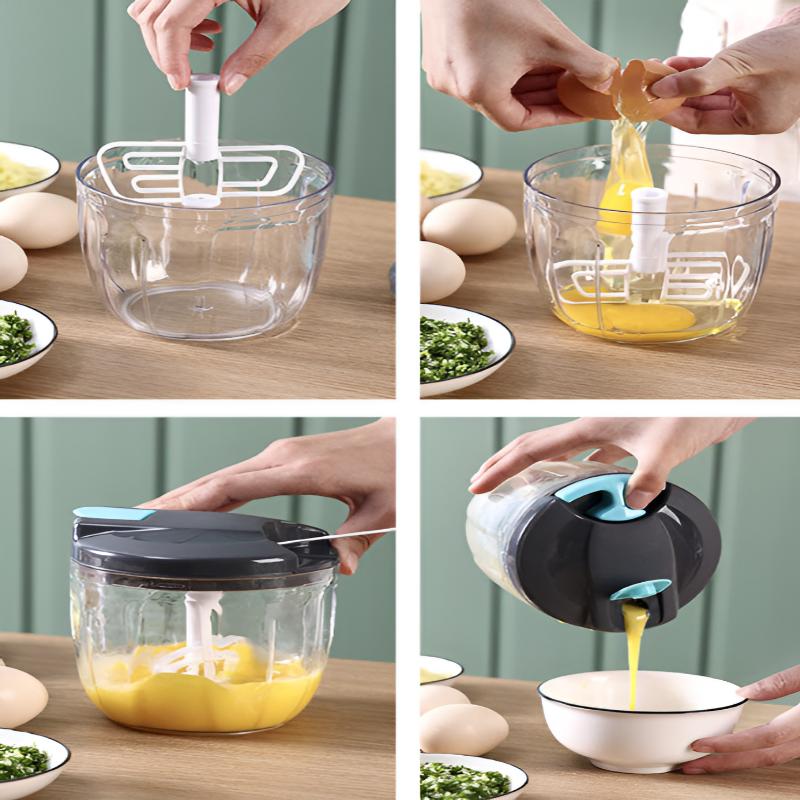 [YoungsVille] Mini Grönsakshackare Kvarn 900ml Mångsidig Slicer