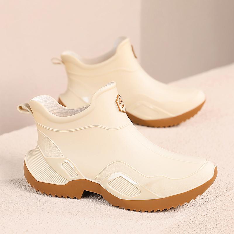 Rain Shoes Summer Kitchen Wear-resistant Water Shoes Takeaway Rider Black Labor Protection Rain Boots