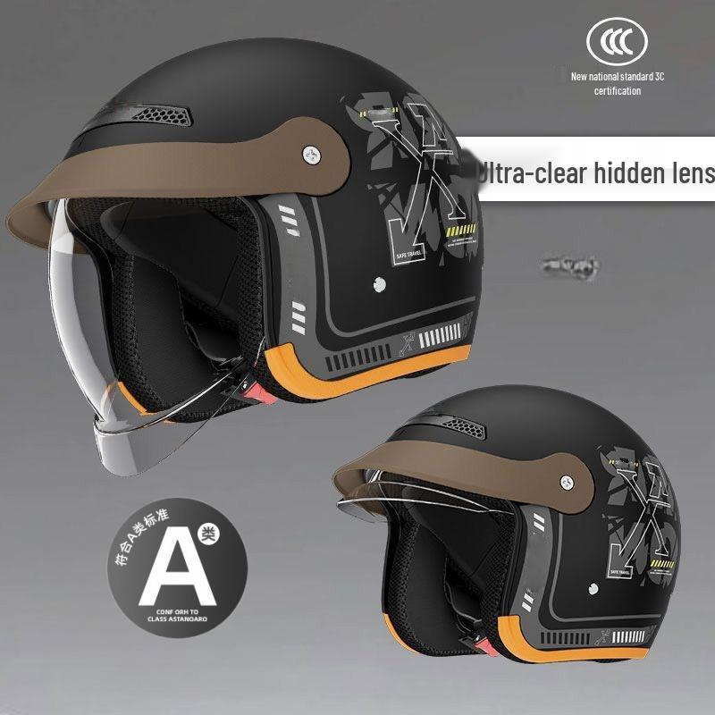 

2025 3C Certified Unisex Electric Vehicle Helmet - All-Season, Winter-Ready, Half-Cover for Cycling Safety Universal 55–60cm