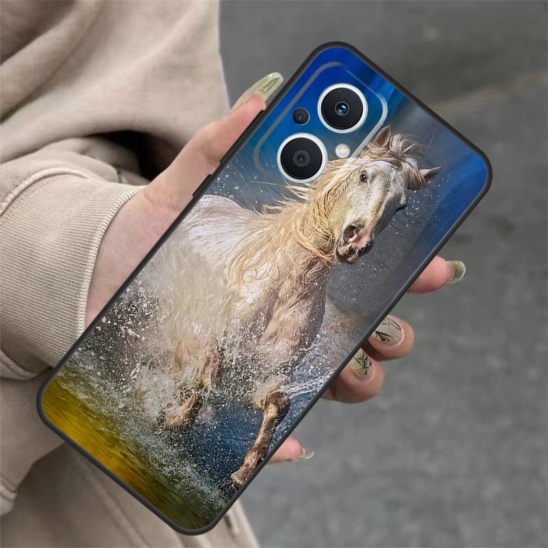 Horses Running Case For OPPO Reno 7 8 Lite 6 5 4 11F 10 Pro 8T 5Z 4Z OPPO Find X6 Pro X2 Neo X3 X5 Lite