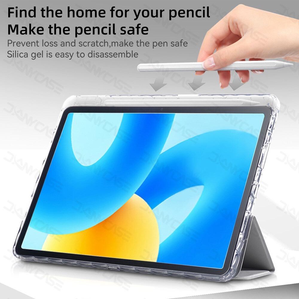 Tablet-Hülle für HUAWEI MatePad SE 11 Zoll 2024 HUAWEI MatePad 11,5 Zoll Honor X9 11,5 Transparente Rückseite mit Stifthalter Schlichte Großzügige Hülle