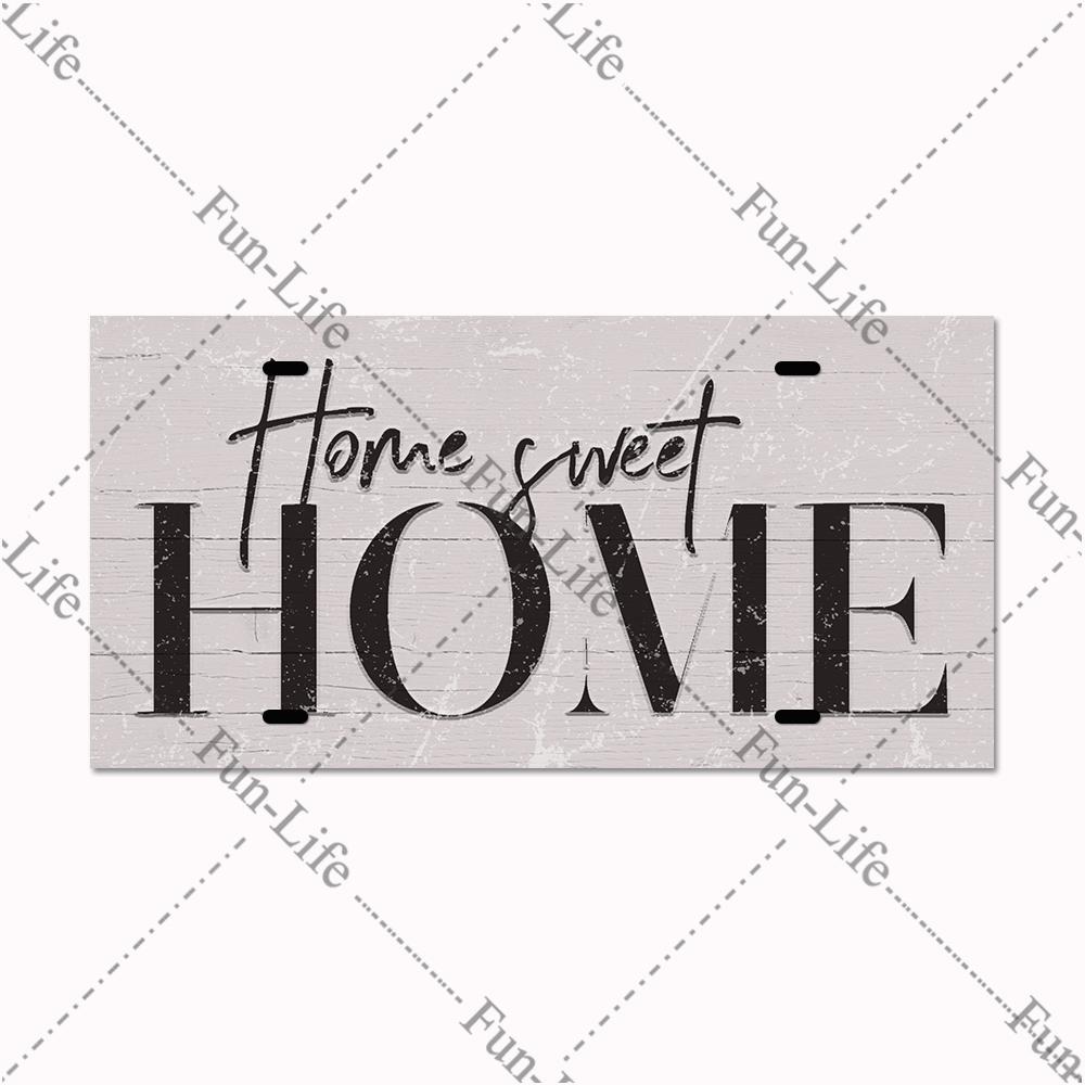 Welcome Home Metal Poster, Tin Signs, Vintage Pet, Family Hanging Plates, Plaque, Bar, Pub, Garden, Farm, Home Wall Decor