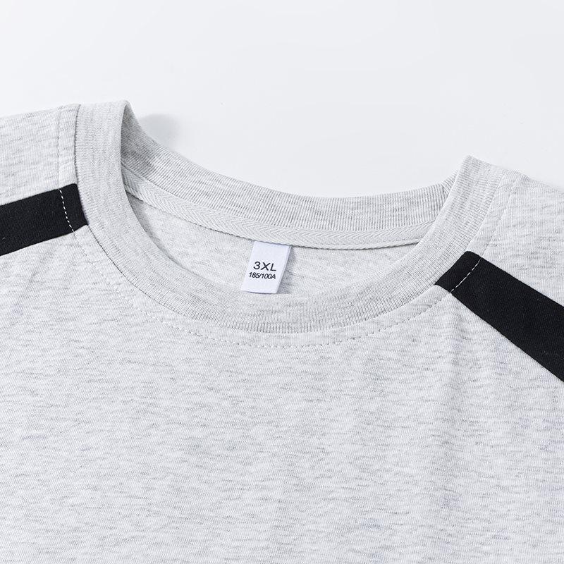 Gray Men's Short-Sleeve Loose Top - Trendy Spring/Summer 2026 Fashion