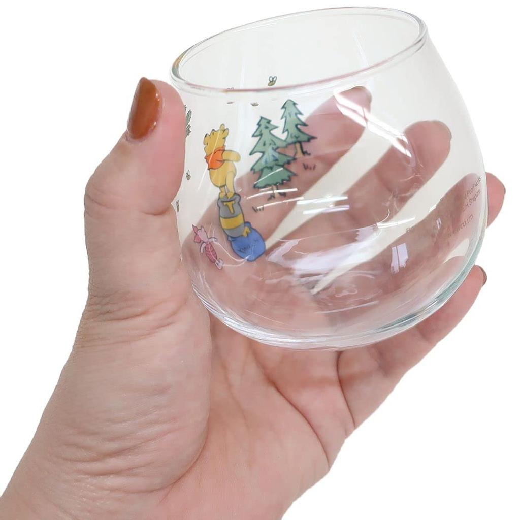 Sun Art Disney the Swaying Tumbler Glass Pair Set of 2 290ml Made In Japan SAN3990 "Winnie Pooh" Approx.