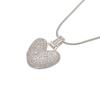ZHUKOU Silver color Bubble initial letters necklaces 26 letters pendants necklaces for women Brass CZ Jewelry VL34