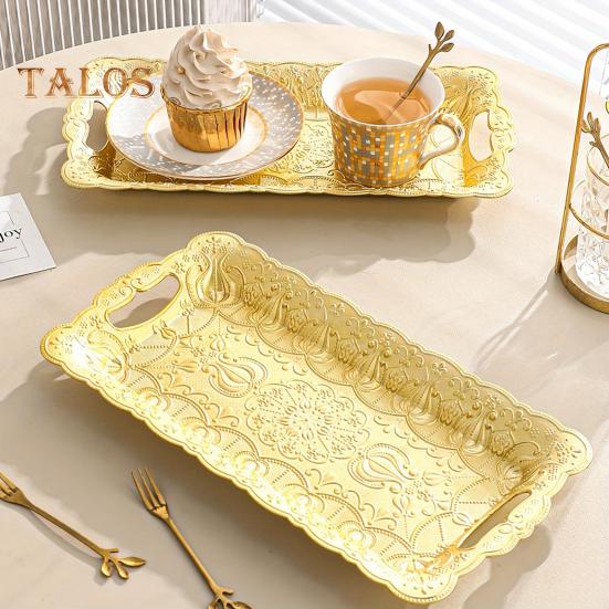 Fruit Plate Serving Tray for Party Unbreakable Fruit Platter Snacks Dessert Reusable Tray Christmas Restaurant Decor