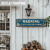 Vintage Metal Sign 15.7x3.9 Farmhouse Wall Decor Floral Warning Do Not Pick Flowers