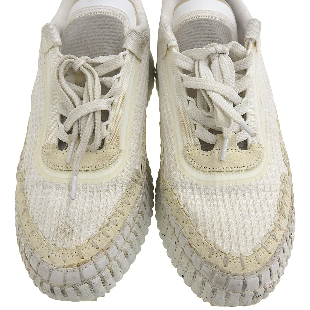 CHLOE NAMA sneakers, women's, white, size 38 shoes white fabricUsed