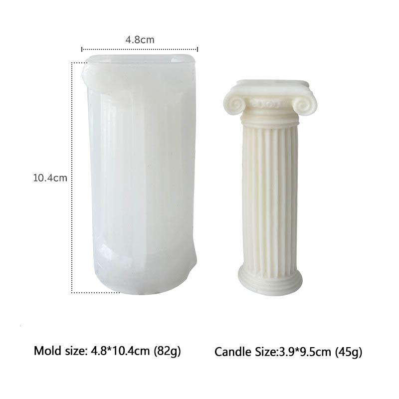 DIY Klassische Römische Säule Silikon Kerzenform 3D Statue der Venus Körper Aromatherapie Seife Gips Epoxidharz Form für Geschenke Dekor