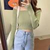 Women Full Sleeve Square Neck Sweater Knitted Basic Elasticity Pullovers Autumn Solid Jumpers