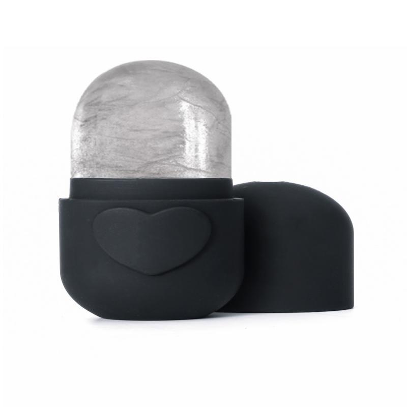 

Ледяной ролик для лица и глаз, массажер для красоты, силиконовая форма для льда, охлаждающий и укрепляющий кожу лица, ледяной ролик, герметичный, многоразовый чёрный